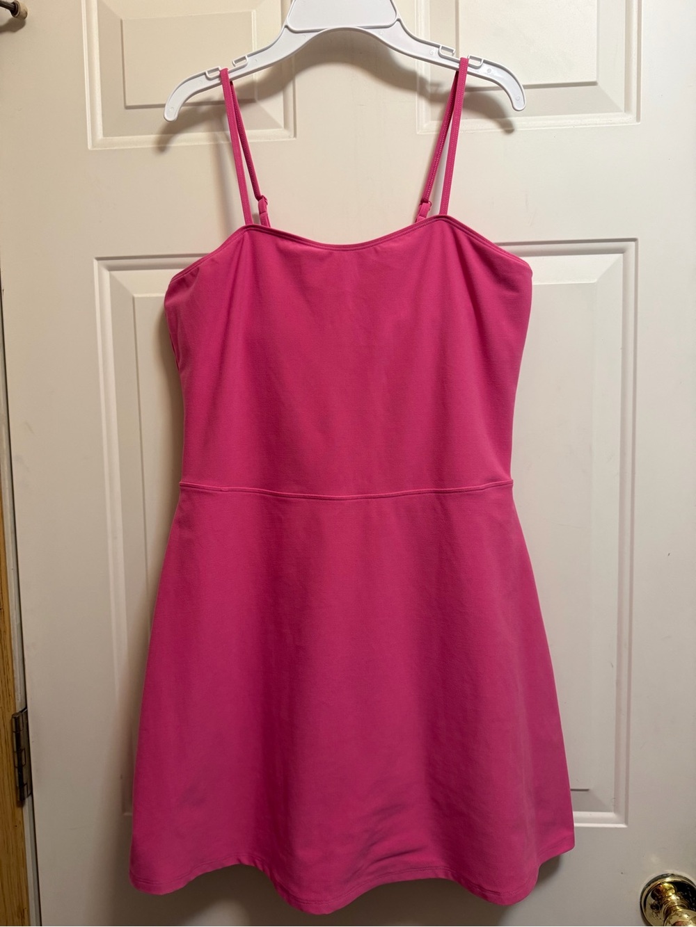 ALO Yoga Pink Spaghetti-Strap Dress